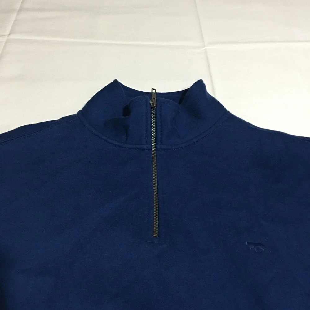 Rodd & Gunn Quarter Zip Pullover Sweater Mens Large Blue